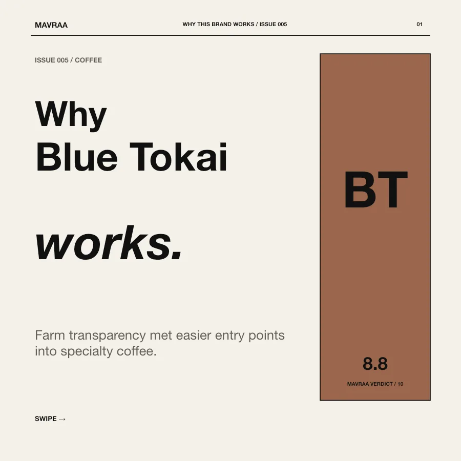 Why Blue Tokai works — Mavraa teardown cover